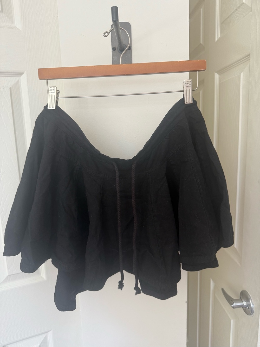 Anthropologie Black Mini Skirt